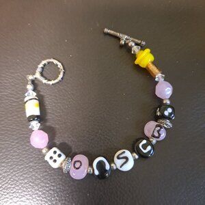 Handcrafted Glass Bead BUNCO Bracelet